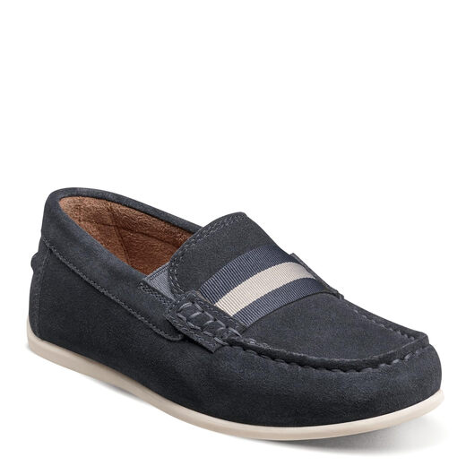Florsheim Boys' Jasper Jr Loafers - Little and Big Kids, Navy Suede Navy Suede 4.5 Big Kid