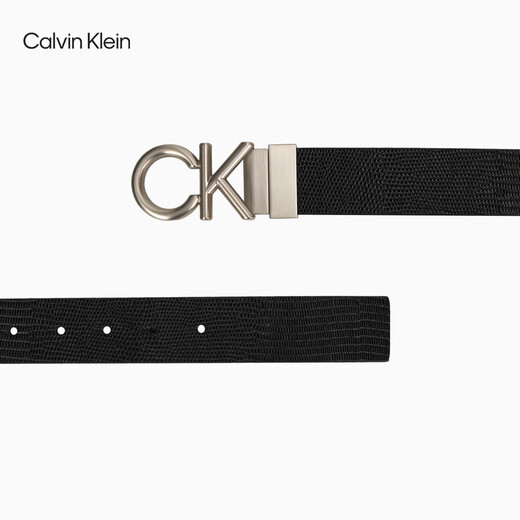 Calvin Kleinjeans25 Frühherbst neuer Männer ck doppelseitige Buchstaben Schnalle Textur Belt Gürtel Geschenk 4d7036g