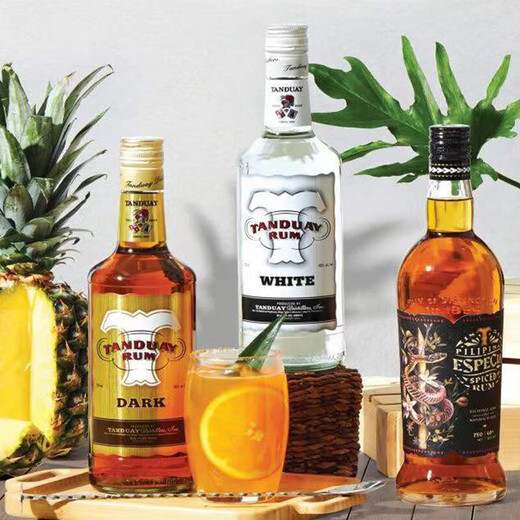 Tanton Rum Mojito Cocktail kostenlos kubanische Getränke Basis Wein Backwein Philippinen Originalflasche importiert schwarze Rum 750 ml 1 Flasche 40%vol