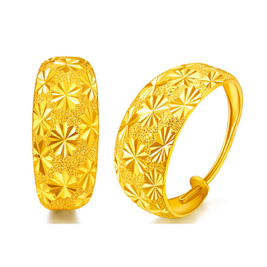 DL 1998 Fat Donglai same style alluvial gold Vietnamese baby's breath carved earrings brass gold-plated women's earrings baby's breath earrings