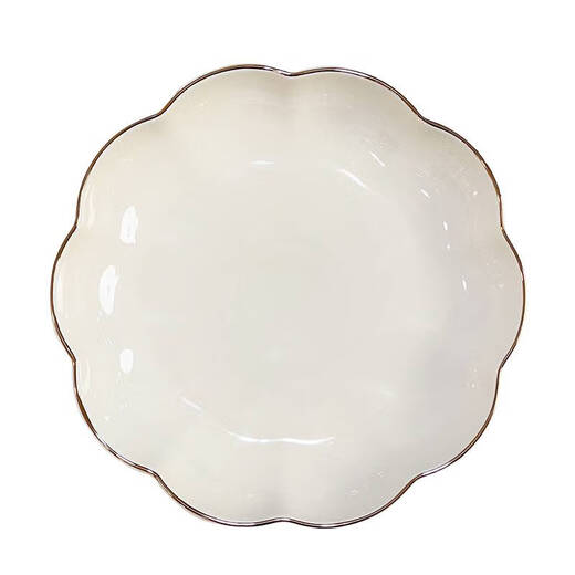 靠森（Kaooseen）特别好看的盘子新款陶瓷炒菜盘碗盘套装感餐具 描金盘子12.5寸2个装1392彩