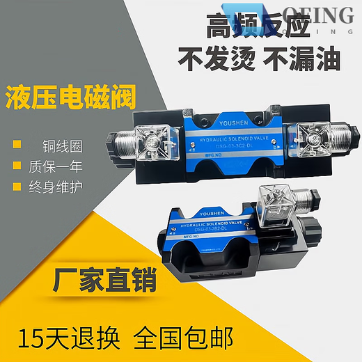 Hydraulic valve solenoid directional valve DSG-02/03-3C2 3C4 3C6 single-head valve double-head valve solenoid valve DSG-02-2B3B-DL-DC24V
