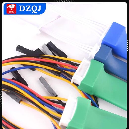 2.54mm 2.0mm program burning test pin spring pin probe STC STM32 ARM microcontroller programming 2.54 pitch 6p diamond head probe with DuPont terminal line