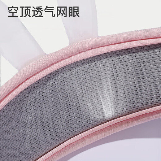European children's sun protection hat girls hat sun hat summer UV baby hat big hat empty top sun hat B1477 pink rabbit sun protection hat