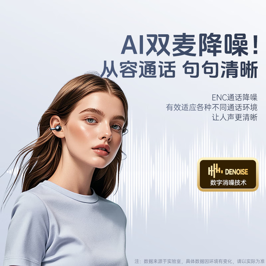 Wise Country 2025 latest model丨Berlin sound level Bluetooth headset ear clip type wireless open type non-in-ear hanging ear non-bone conduction ultra-long battery life sports running noise reduction injury