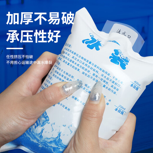 Beifute ice pack fresh-keeping refrigerated water-filled ice pack cooling ice pack cold chain express seafood thickened cold ice pack 400ml*10 pieces