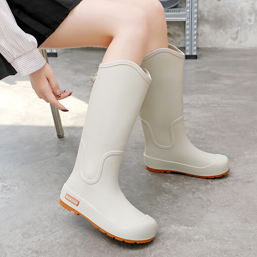 Han Linnu High Tube Tube Rain Boots для женщин 2025 Новые наружные износ