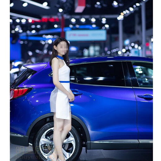 Seasonal fashion dress for women summer cocktail party irregular strapless sexy car model dress foot bath front car show picture color one size s can be worn at ordinary times