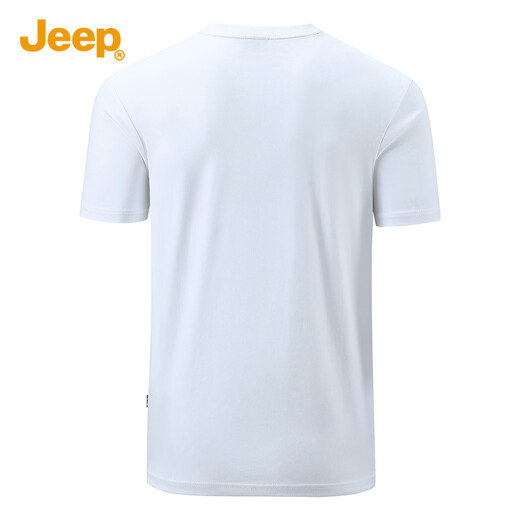 Jeep (Jeep) T-Shirt für Männer Modetrends und vielseitige Jugendliche losen runden Hals lässigen Sportarten kurzärmelige Männer 1278 Black XL