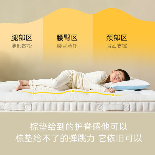 
Deting Shanshan Children's Handmade Mattress for Skin Sensitive People Special Mat Ponytail Hair Spring Pad Ridge Protection Customized Private Customized F Pure Handmade Soft and Hard (about 18CM) 1350mm*1900mm