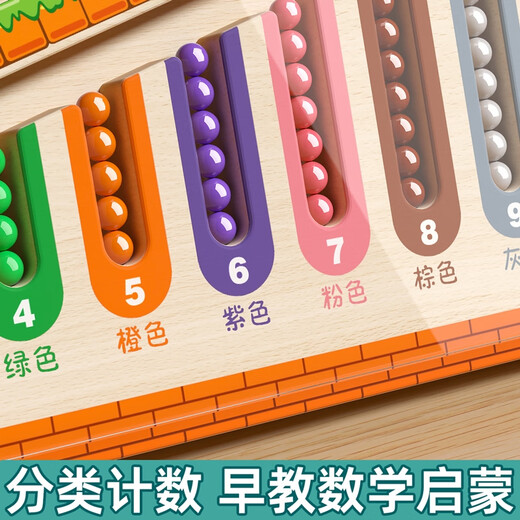 童木星迷宫磁力走珠玩具幼儿童3-6岁益智类专注力训练宝宝早教颜色分类 磁力握笔训练专注力玩具[升级款]