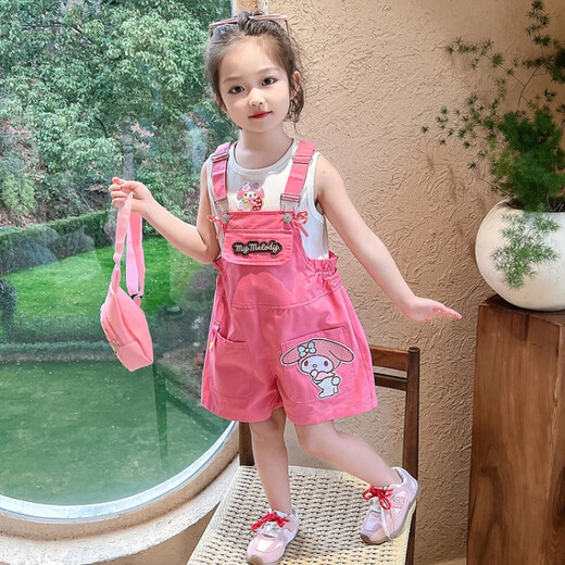 G.DuckKids Little Yellow Yellow Duck Girl Summer Suit Новый стиль Куломи одежда детская костюма для детей с короткими рукавами.