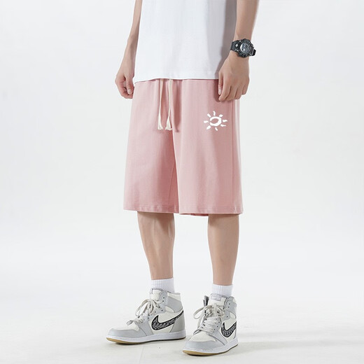 Kaileshi Mint Shorts Herren-Baumwollmodetmarke Sommer Großgröße Lose atmungsaktiv