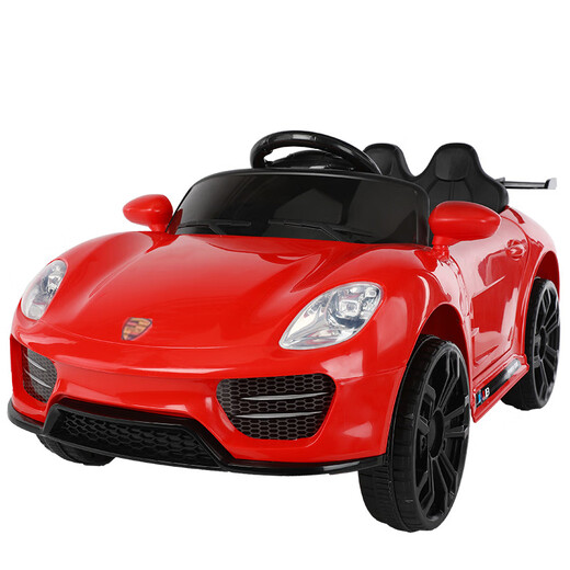 Lubeibei large children's electric car four-wheel car children 1-6 years old male and female baby remote control car can sit on the toy red + single drive small battery without remote control