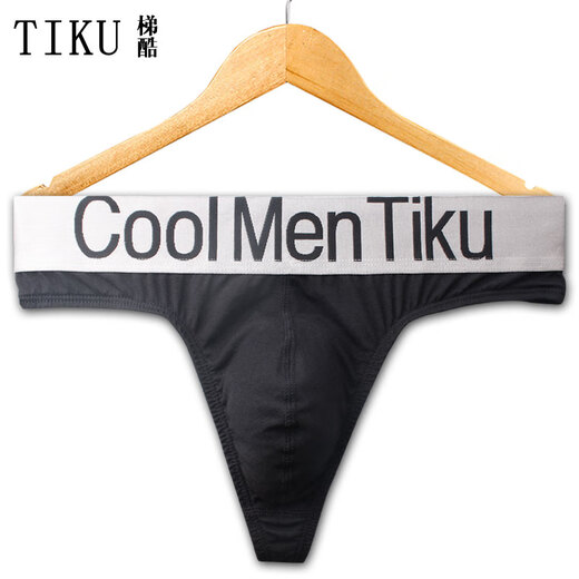 TIKU Tiku Men's Sexy Underwear Modal Cotton Thong Underwear Wide Waist Letters Fashion Invisible and Sealless Summer Red XXL2.7-3.0 feet