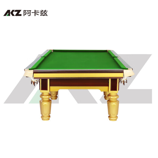 Jingdian Akaz billiard table Chinese 8-ball black eight-ball table steel warehouse gold and silver legs competition standard table