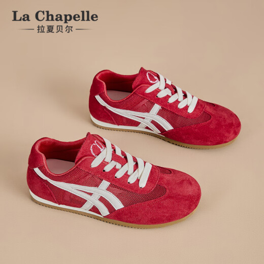 
La Chapelle women's shoes, women's summer new casual shoes mesh breathable German training shoes for women-6625-2 red 39