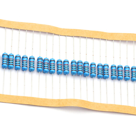 Dafuri 1W metal film resistor element 1% five-color ring 1K 2k 10K 100 ohm 1M3K22 ohm 4.7K47K20 30K 1% (20 pcs)