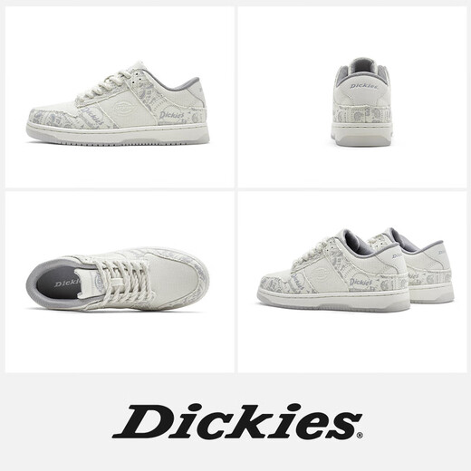 Dickies zapatos de tablero para hombres zapatos casuales transpirables versátiles bajos zapatos planos para hombres zapatos de moda grises 42