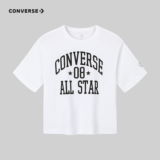 Converse 2-pack Converse children's jz T-shirt boys short-sleeved children's half-sleeved cotton casual round neck t-shirt top sky blue + white 150 /72 recommended height 140-152cm