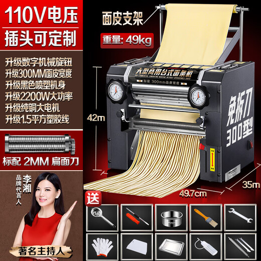 欧乐多（Olodo）电动面条机商用大型压面机家用揉面一体机不锈钢全自动饺子擀面机 旗舰级【质保100%】可选配面刀