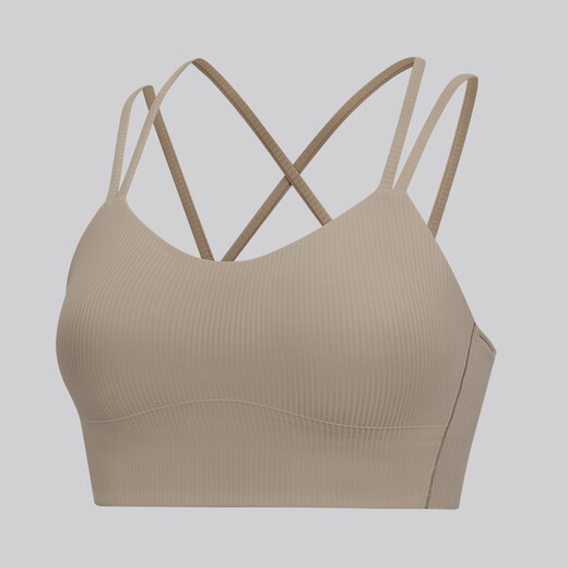 Lululemon丨Like a Cloud women's long sports bra B/C* ribbed quick-drying LW2D03S oak brown S /6