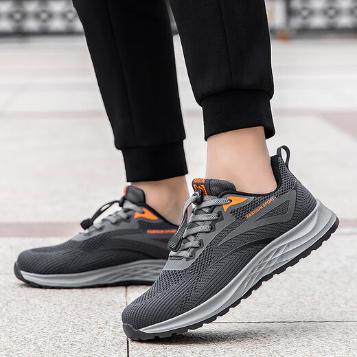 足力健老人鞋女平替春秋季中老年妈妈鞋防滑软底透气布鞋送长辈 8217深灰 【全新升级2025款】 41 【送袜子】