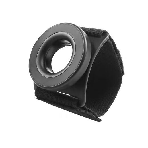 He Jian Gong magnetic suction detachable wrist phone holder for driving, cycling internet celebrity anchor's same live broadcast bracket, running artifact arm bag, black hollow magnetic suction, mobile phone holder for driving