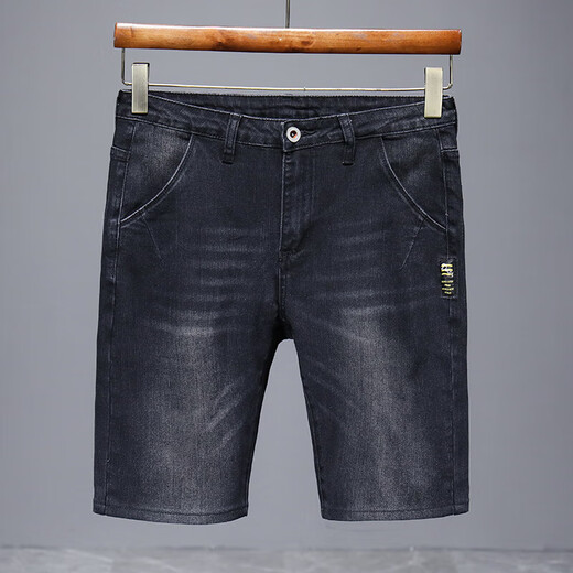 丨 Lilang 丨 [Le code de marque rompt le code pour ramasser la bonne affaire] 2025 Nouveau short de jean mince d'été pour cinq points en cinq points pantalon 671 bleu gris + 671 bleu clair 32 (2 pieds 5)