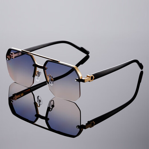Century Tyrannosaurus Sunglasses Official Website Official Website Glasses High-value Double Beautiful Square European and American Photos Personality Simple Half Frame Black Frame Gray Frame