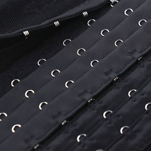 Wantao Back Clip Adjustable Underwear Corset Extended Back Waist Protector Breasted Waist Control Bra Shapewear Extended Accessories Wide Abdominal Belt Sixteen Buttons - Black