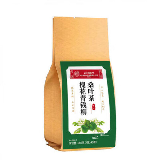 Beijing Tongrentang Huacai, Qingqian, Liushu, Mulberry Leaf Tea Office Staying up late and working overtime in health tea Herbal formula Selected raw materials Independent packaging Try 1 pack * 40 bags [Independent packaging]