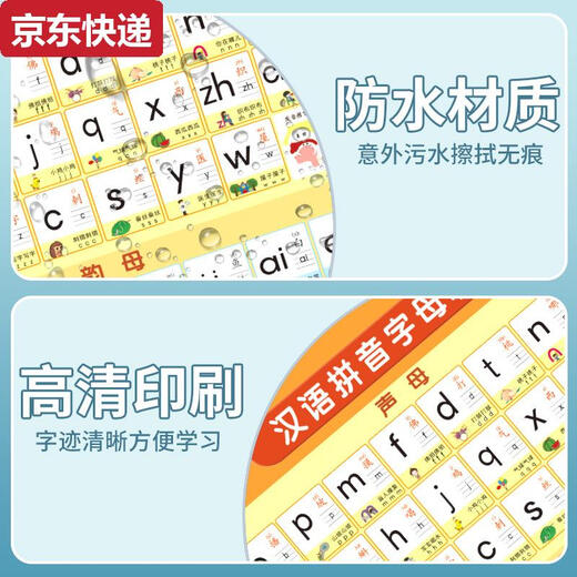 Китайская китайская наклейка на стену алфавита CAOX Pinyin Обучение обучению
