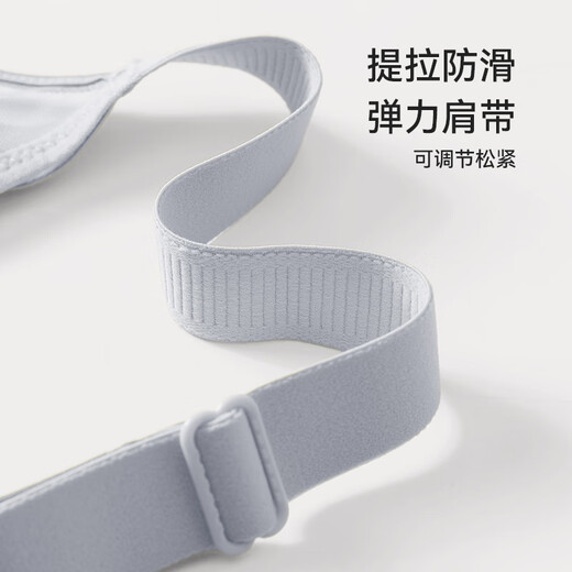 Fenton Underwear Seamless Big Breast Makeup Small Push-Up Anti-Sagging Bra Push-Up Thin Wireless Bra Light Blue 85B