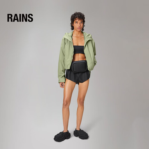 Chaqueta corta de lluvias para hombres y mujeres a prueba de viento chaqueta repelente de agua para hombres y mujeres lohja chaqueta corta/15780 verde claro xs 160/84a (tamaño demasiado grande)