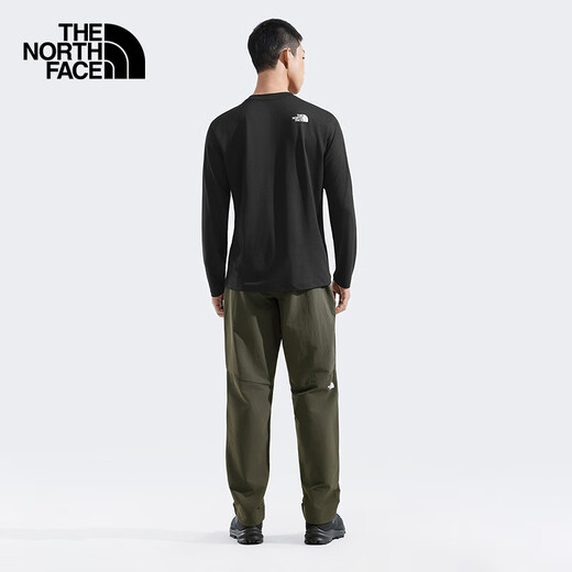 The North Face (The North Face) long-sleeved T-shirt men's 24/7 quick-drying sports outdoor moisture-wicking and breathable 25 autumn and winter new products | 8DG5 JK3/Cosmic Black L/175
