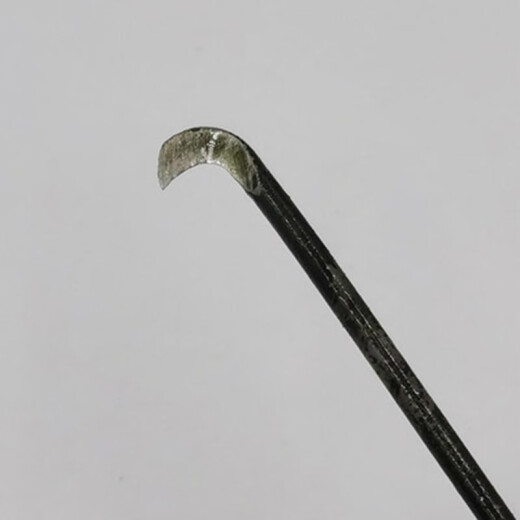 JPHZNB Haken Knoten Knoten Messer Textilfabrik 13567G Quadratisch Ohr gebogener Griff Spinngarn Schneidungshaken Messer Speziell ausgezeichnetes 16G gebogener Griff (100 Handstücke/Box)