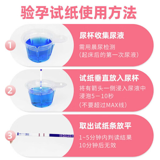 Pregnancy test stick, early pregnancy test paper, high-precision female early pregnancy test paper, hcg test pregnancy strip, pregnancy test, can test 50 times, early pregnancy test paper 50 bags - whole box dismantled