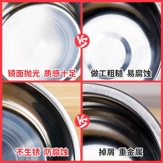 Qi Oh Cat Bowl Dog Bowl Double Bowl Anti-Tip Hanging Pet Food Bowl Stainless Steel Hanging Cage Cat Food Rice Bowl Rabbit Bowl Petal Pink Small Stainless Steel Bowl Hanging Cat Bowl