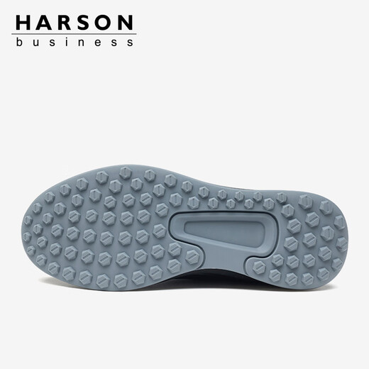 Harson Men's Shoes Business Casual Leather Shoes 2025 Autumn Genuine Leather High-End Commuting Walking Shoes Black 43