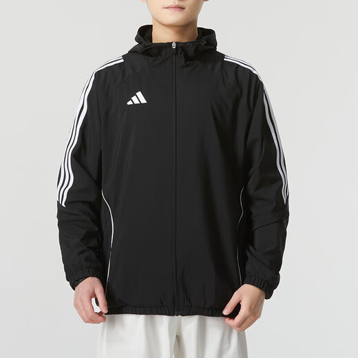 阿迪达斯 （adidas）男装运动套装25新款梭织连帽休闲简约夹克外套宽松时尚长裤两件套 IM8806+JD0341 S