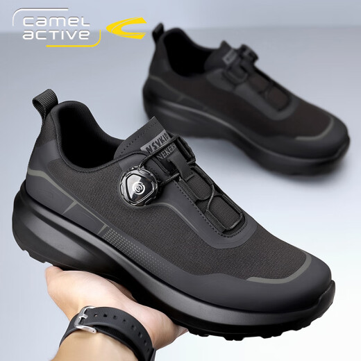 Camel dynamic men's shoes Spring and Autumn New Trendy Outdoor Hiking Shoes Anti-Slip Shoes Sports and Casual Shoes Running Shoes [Genuine Camel Dynamic] Anti-Slip 3527 Military Green 42 Standard Sports Shoes Size