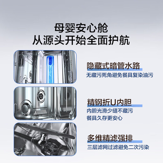 Haier built-in double-sided dishwasher Xiaomanyao