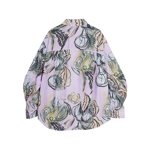 JNBY [gleiches Modell im Einkaufszentrum] 25 Sommer -Hemd -Shirt -Baumwolle lose Langarm 5p421564H 690/Pink S