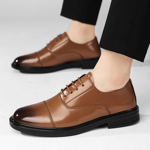 Yierkang Offizielle Website Casual Leather Schuhe Männer Britisch spitze Zehen Business Formale Wear Arbeiten Bräutigam Hochzeit Nachtclub Friseur Schwarz Koreanisch Version 6626 Schwarz 41