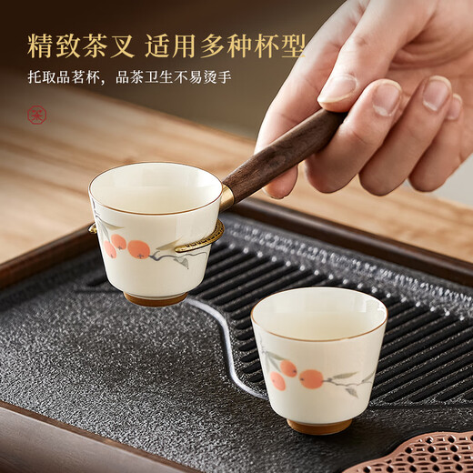 Wenbai Tea Ceremony Six Gentlemen Tea Set Accessories Tea Knife Clamp Spoon Brush Needle Kung Fu Tea Cylinder Three-piece Tea Table Cleaning Tool