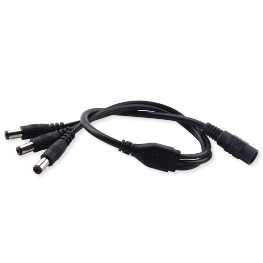 DC5.5*2.1 connector one point two three four control extension cord one to four power cord tap DC line DC one point two total length 40cm