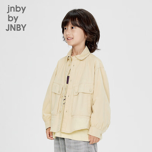 Jnby by JNBY Jiangnan Buyi children's clothing cotton corduroy H-shaped long-sleeved shirt soft autumn and winter boys and children 1O8211450 742/meter camel 120 cm