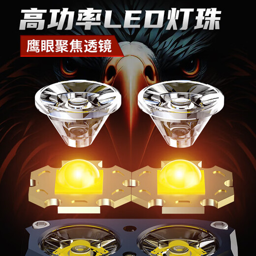 探迹强光夜钓头灯专用感应帽夹灯超亮充电头戴夹式超长续航防水LE 【星空黑】四核泛光王/智能感应 【旗舰款】挥手感应/待机678h