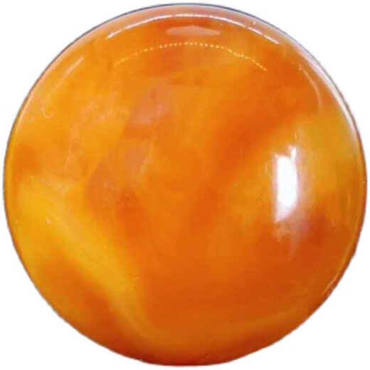 Fat Donglai quality beeswax chicken fat yellow single bead chicken oil red yellow old round beads loose beads single diamond top bead star and moon hand selected diameter 10mm (2 pieces)